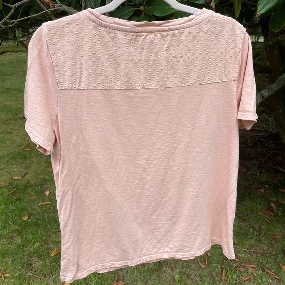 Chicko’s size 2 peach colored soft cotton blend short sleeve shirt. - Picture 3 of 3